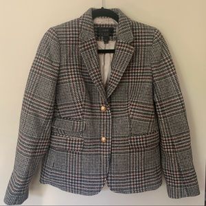 J Crew Schoolboy Blazer - Size 6 Houndstooth